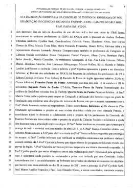 Reunião de 16 de dezembro de 2010.