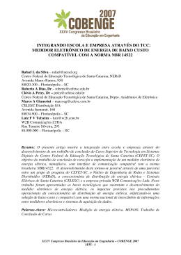 integrando escola e empresa atrav&eacute;s do tcc: medidor