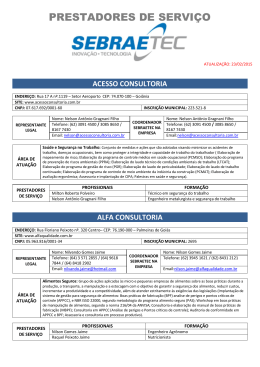 PRESTADORES DE SERVI&Ccedil;O