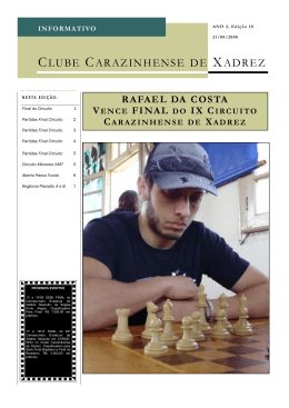 informativo - Clube Carazinhense de Xadrez