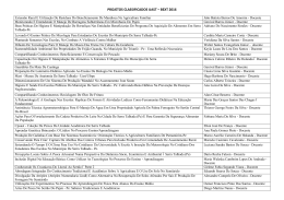 PROJETOS CLASSIFICADOS UAST &ndash; BEXT 2016