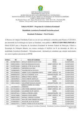 Resultado preliminar