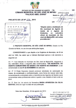cAMARA MUNICIPAL MIPIBU A p Ri O V À D o I.