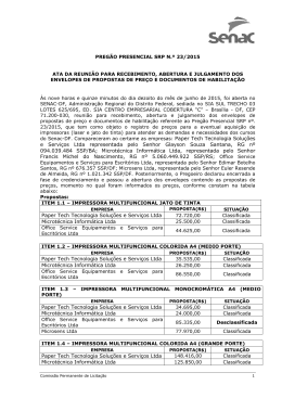 e Servi&ccedil;os Ltda representada pelo Senhor Glayson