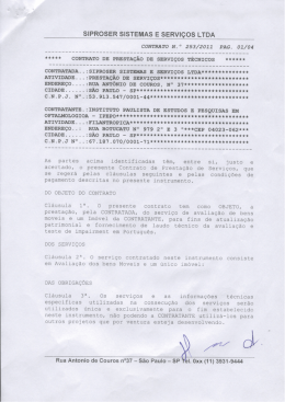 SIPROSER SISTEMAS E SERVI&Ccedil;OS LTDA