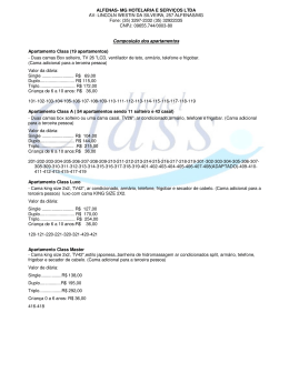 ALFENAS- MG HOTELARIA E SERVI&Ccedil;OS LTDA AV - Unifal-MG