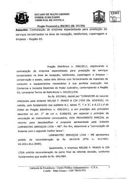 estado de mato grosso poder judiciario tribunal de justiça