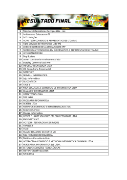 1 Maxstore Inform&aacute;tica e Servi&ccedil;os Ltda