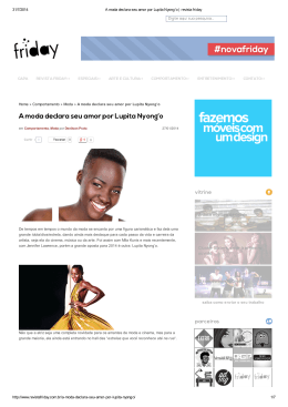 31/7/2014 A moda declara seu amor por Lupita Nyong`o