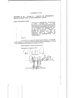 PROCESSO N” 045 - - Tribunal Regional Eleitoral de Santa Catarina