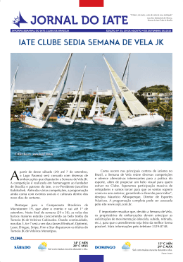 Iate Clube sedIa semana de vela jk