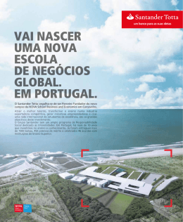 O Santander Totta orgulha-se de ser Parceiro Fundador do novo