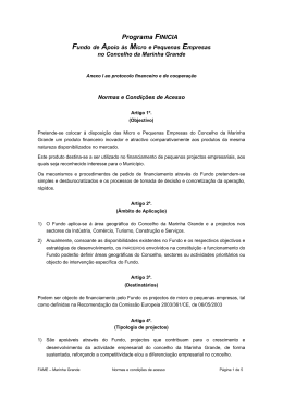 FINICIA_MG - Anexo I Normas e Condicoes de acesso