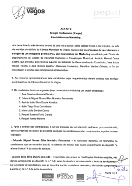 Ata 2 PEPAL Marketing - Câmara Municipal de Vagos