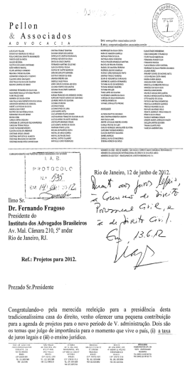 Indica&ccedil;&atilde;o do Dr. Luis Felipe Pellon