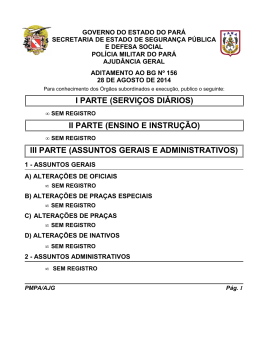 ADIT. BG 156 - De 28 AGO 2014 - Proxy da Polícia Militar do Pará!