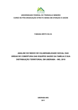 an&aacute;lise do &iacute;ndice de vulnerabilidade social das &aacute;reas de cobertura