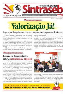 Jornal Sintraseb Setembro 2013