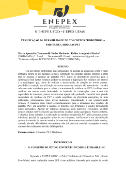 VERIFICA&Ccedil;&Atilde;O DA DURABILIDADE DE CONCRETOS