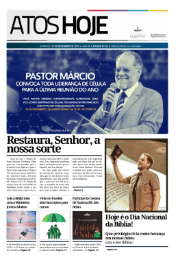 Atos Hoje edi&ccedil;&atilde;o 50