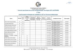 T&eacute;cnicas de Restaura&ccedil;&atilde;o - Escola Superior de Turismo e Hotelaria