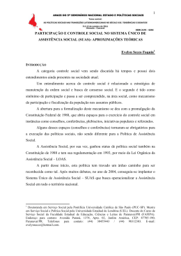A participa&ccedil;&atilde;o, em seu sentido mais amplo, &eacute; discutida