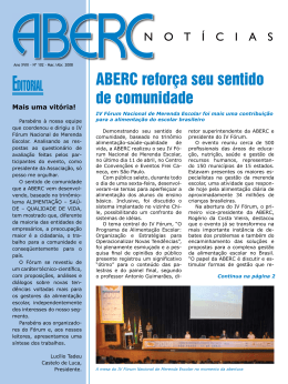 ABERC refor&ccedil;a seu sentido de comunidade