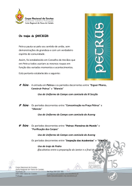 \ Os trajes de PETRUS Petrus pauta