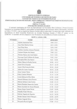 Edital do CFI 1/2011 - Especializa&ccedil;&atilde;o - Inscri&ccedil;&otilde;es
