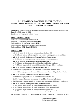 edital fd 33/2010 - Faculdade de Direito