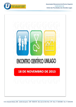 Baixe o Anais do Encontro (edição 2013) (Pdf 2.44mb)