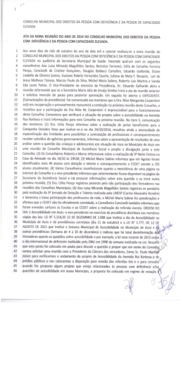 Ata da Reunião - Câmara Municipal de Assis