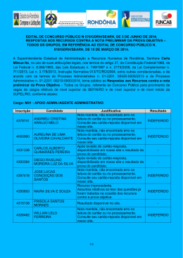 GOVERNO DO ESTADO DE RONDÔNIA