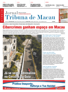 Services - Jornal Tribuna de Macau