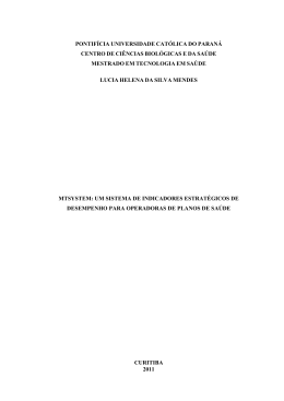 PONTIF&Iacute;CIA UNIVERSIDADE CAT&Oacute;LICA DO PARAN&Aacute;