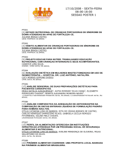 17/10/2008 - SEXTA-FEIRA 08:00-18:00 SESSAO POSTER 1