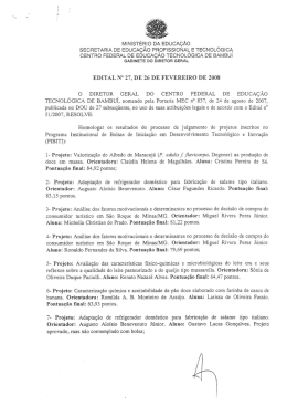 Resultado do Edital 51