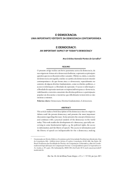 E ‐DEMOCRACIA: E ‐DEMOCRACY: