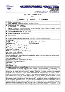 Projeto teatro juridico Orestea 2013