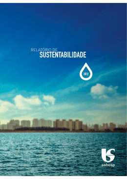 Relatório de Sustentabilidade 2012 - versão português