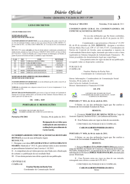 P&aacute;g. 003 - Leis,Dec.,Port.Resol.,Lit.Cont - Di&aacute;rio Oficial