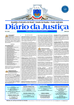 DI&Aacute;RIO DA JUSTI&Ccedil;A 2011 N&ordm; 13.746 Jo&atilde;o Pessoa, sexta