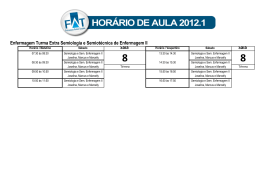 Enfermagem Turma Extra Semiologia e Semiotécnica de