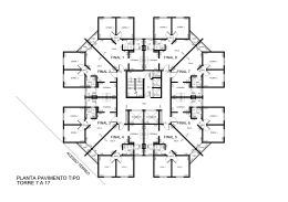 planta pavimento tipo - torre 6 a 20