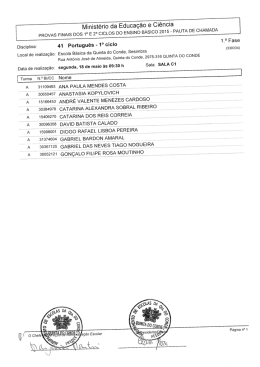 Prova 41 - Agrupamento de Escolas da Quinta do Conde