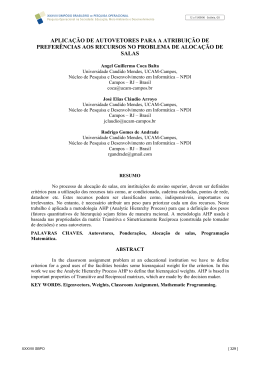 aplica&ccedil;&atilde;o de autovetores para a atribui&ccedil;&atilde;o de prefer&ecirc;ncias aos