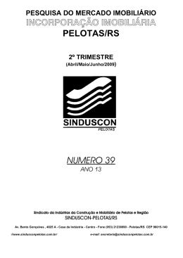 incorpora&ccedil;&atilde;o imobili&aacute;ria pelotas/rs numero 39 - Sinduscon