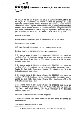 Resultado da Licita&ccedil;&atilde;o