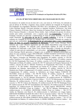 38 - PG-Mec - Universidade Federal do Paran&aacute;