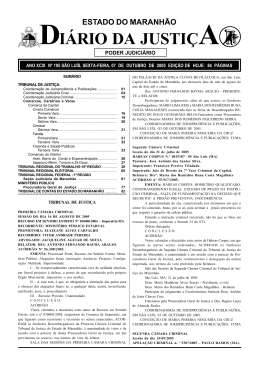 di&aacute;rio da justi&ccedil;a - Portal do Poder Judici&aacute;rio do Estado do Maranh&atilde;o